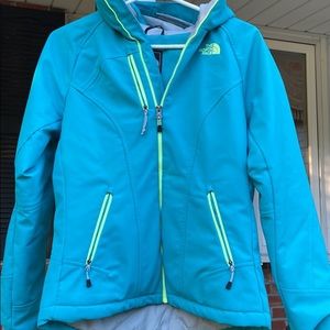 The North Face Skii jacket, SM blue and green brand new never worn